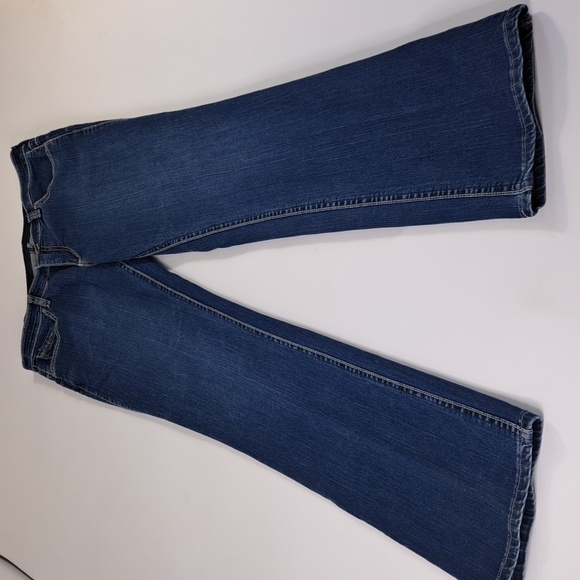 Wrangler Q-Baby No Gap Waistband Bootcut Blue Jeans Size  9/10 x 32 - Picture 11 of 17